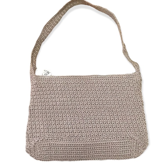 SOLD! The Sak Beige Crochet Small Shoulder Bag No. VLS 01 - Picture 6 of 15